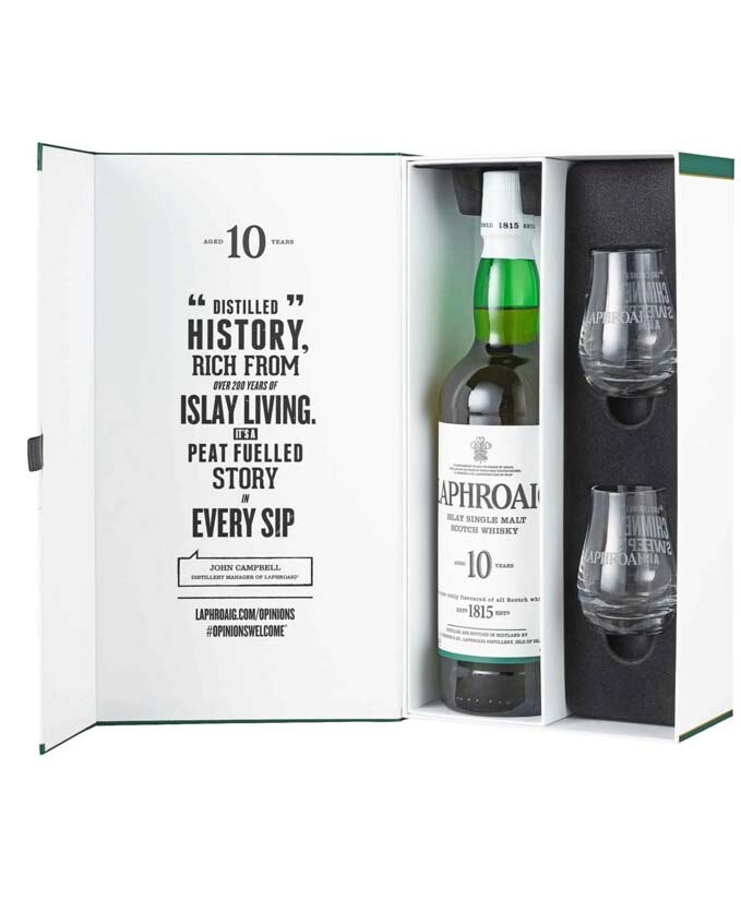 WHISKY LAPHROAIG 10Y 40 CL70 2 BICCH 6