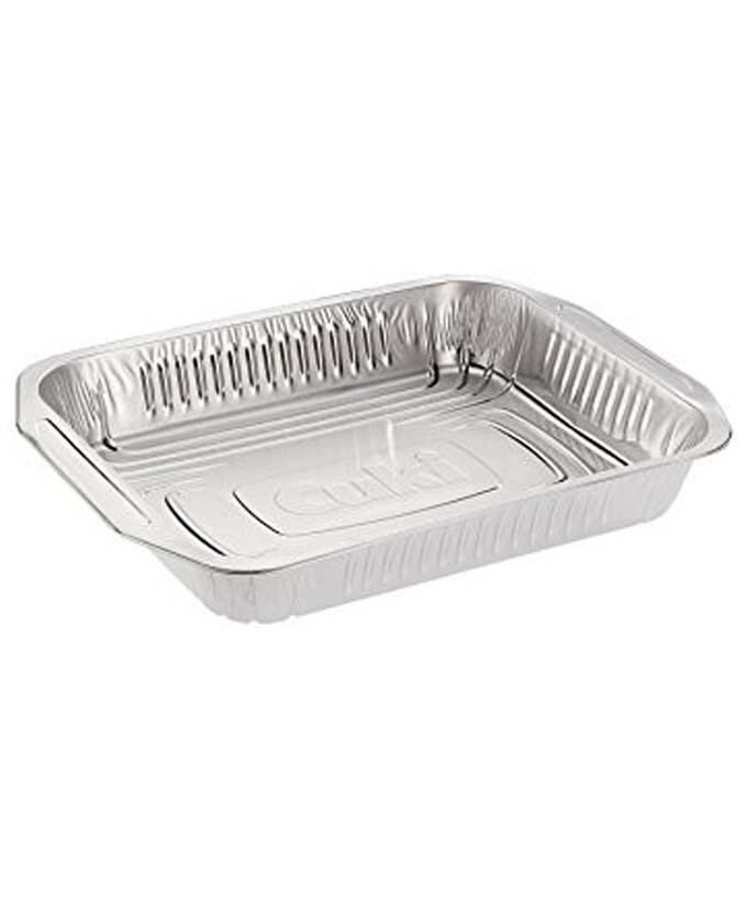 VASCHETTE ALLUMINIO 8 PORZIONI CUKI. 2 PZ CON COPERCHIO