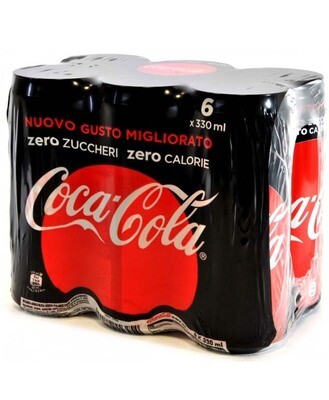 COCA COLA ZERO LATTINA SLEEK CL 33X4