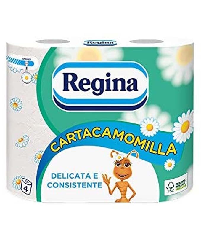 CARTA IGIENICA REGINA CARTACAM 4 ROTOLI 3V 15