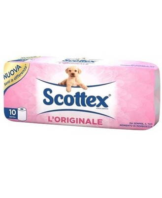 CARTA IGIENICA SCOTTEX 10 ROTOLI 12