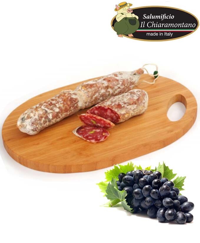SALAME AL NERO D&#39;AVOLA IL CHIARAMONTANO GR 230 CIRCA