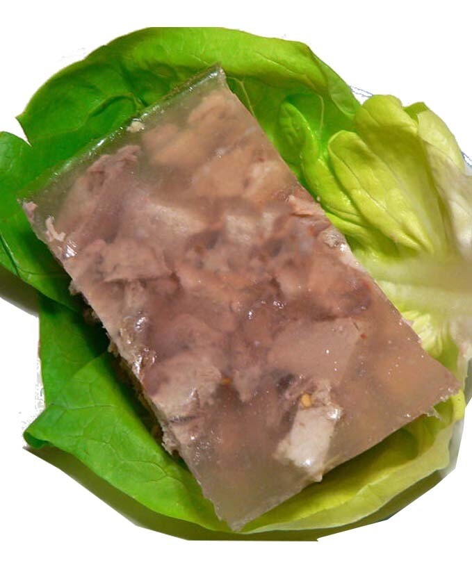 GELATINA DI SUINO A FETTE SENZA PEPE ROSSO (conf. da gr 500 ca)