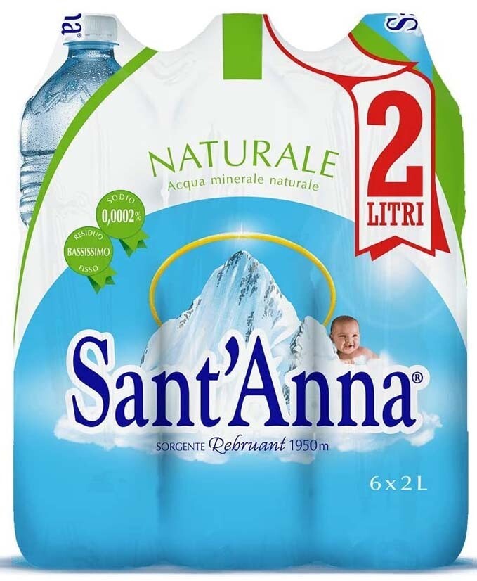 ACQUA SANT ANNA NATURALE LT 2 6