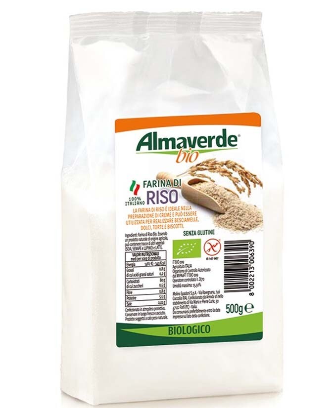 ALMAVERDE FARINA DI RISO BIO GR 500