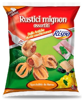 RISPO RUSTICI MIGNON ASS 8 GUSTI P FORNO GR 500