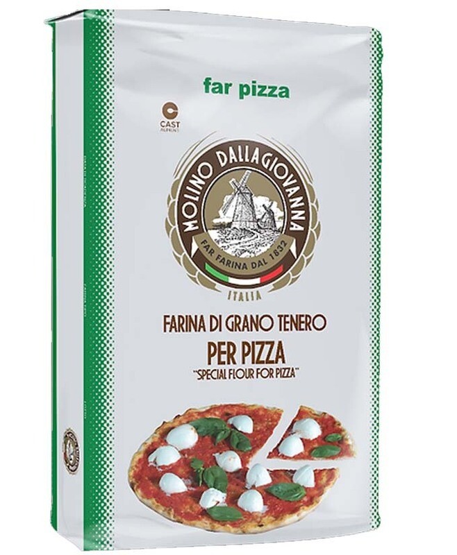 -11770- FARINA MOLINO DALLA GIOVANNA -11770- FARINA MOLINO DALLA GIOVANNA "R PIZZA VERDE" 00 KG,25 W340