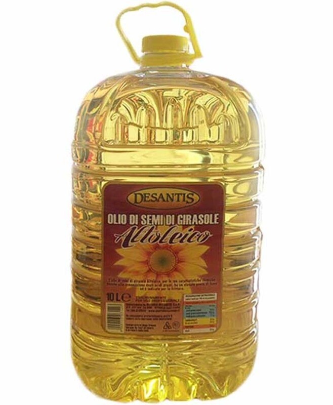 OLIO SEMI GIRASOLE ALTOLEICO PET LT 10 2 DESANTIS OLIO SEMI GIRASOLE ALTOLEICO PET LT 10 2 DESANTIS