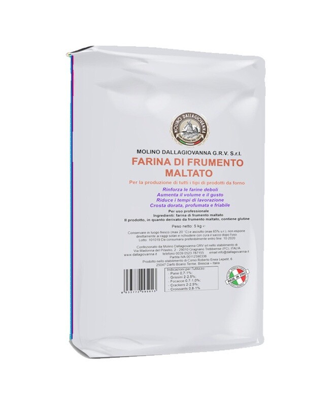 -11710- FARINA KG 5 DI FRUMENTO MALTATO MOLINO DALLAGIOVANNA -11710- FARINA KG 5 DI FRUMENTO MALTATO MOLINO DALLAGIOVANNA