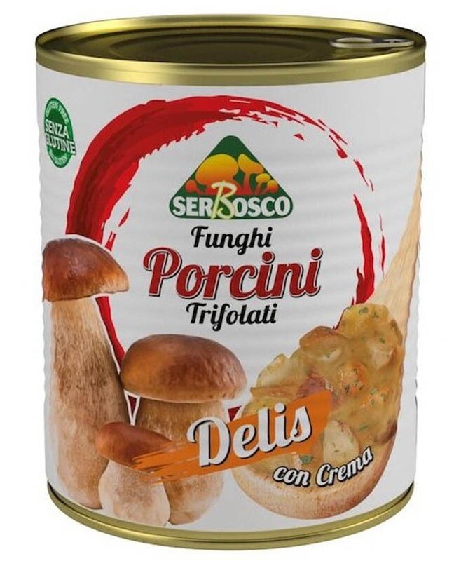FUNGHI PORCINI TRIFOLATI DELIS SERBOSCO GR 800 FUNGHI PORCINI TRIFOLATI DELIS SERBOSCO GR 800