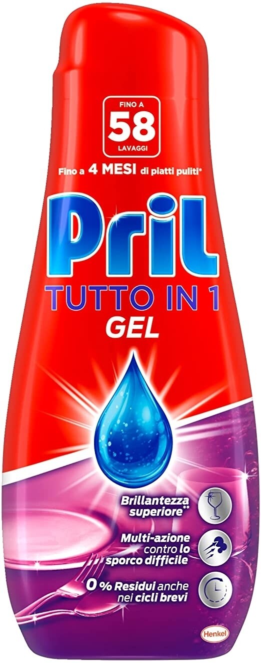 PRIL GEL LAVASTOVIGLIE TUTTO IN 1 LIMONE ML 630