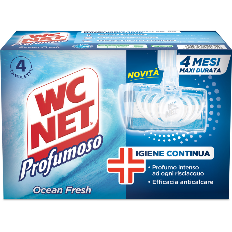 TAVOLETTA WC NET OCEAN FRESH PZ 4