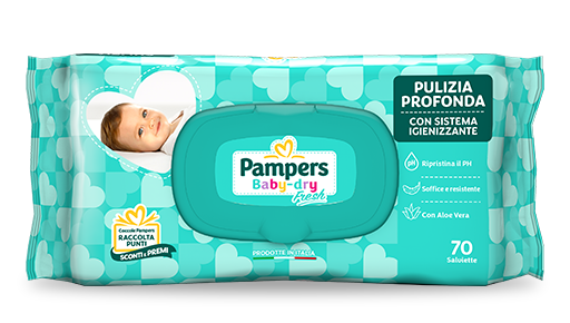 SALVIETTINE BABY PAMPERS BABY FRESH X 70 PZ