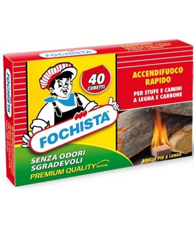 ACCENDIFUOCO FOCHISTA 40 CUBETTI 24