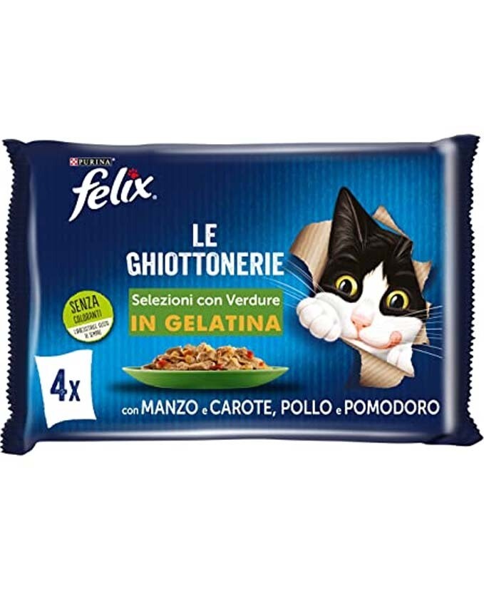 FELIX GHIOTTONERIE GR.85X4 MANZO/POLLO