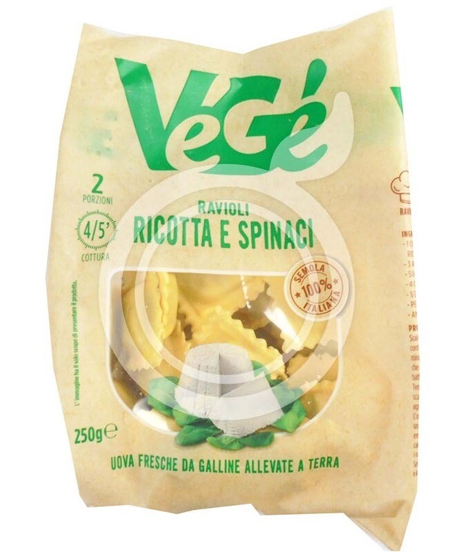 VEGE RAVIOLI RICOTTA SPINACI GR 250