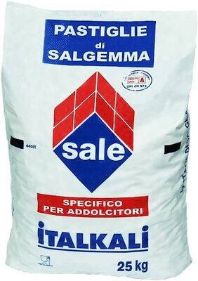 SALE PER ADDOLCITORE SALGEMMA DEPUREL CUBETTI KG.25 ITALKALI