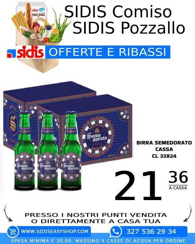 BIRRA SEME DORATO CASSA DA 24 CL.33