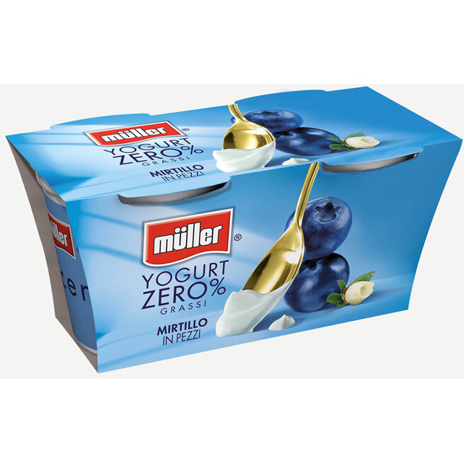 YOGURT MIRTILLO MAGRO 0% GR 125X2 MULLER