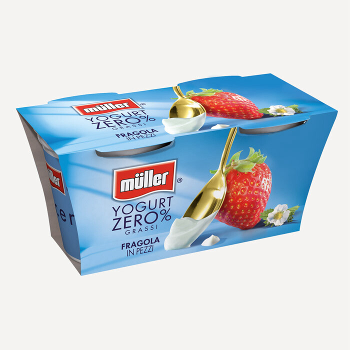 YOGURT FRAGOLA MAGRO 0% GR 125X2 MULLER
