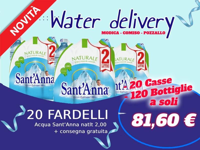 ACQUA SANT&#39;ANNA NATURALE LT.2 N° 20 CASSE DA 6 BOTTIGLIE
