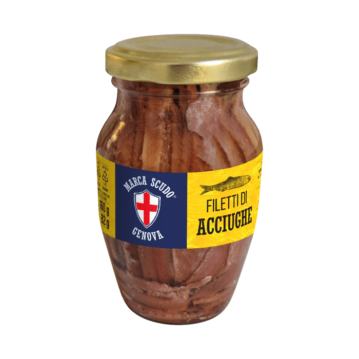 FILETTI DI ACCIUGHE O S GR 80 VASO MARCA SCUDO