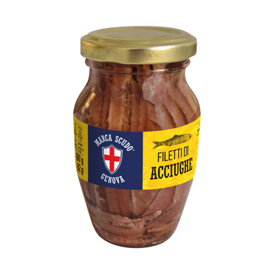 FILETTI DI ACCIUGHE O S GR 80 VASO MARCA SCUDO