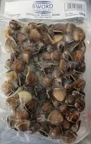 VONGOLE DEL PACIF. BROWN C/GUSCIO 60/80 KG 1 SWORD