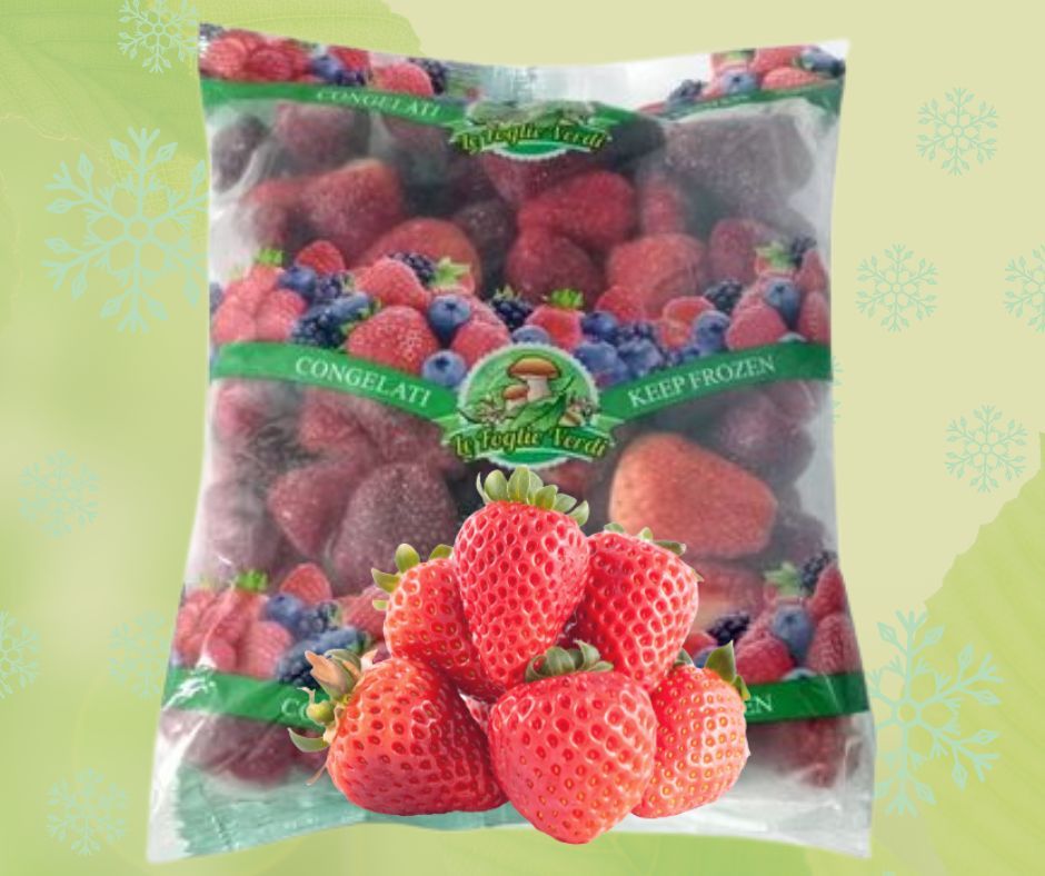 FRAGOLE SURGELATE KG.1 LE FOGLIE VERDI