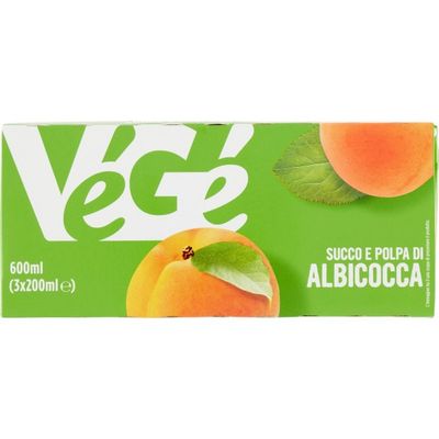 SUCCO POLPA ALBICOCCA ML 200X3 VEGE