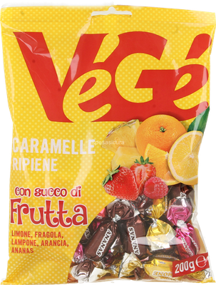 CARAMELLE FRUTTA RIPIENA GR 200 VEGE