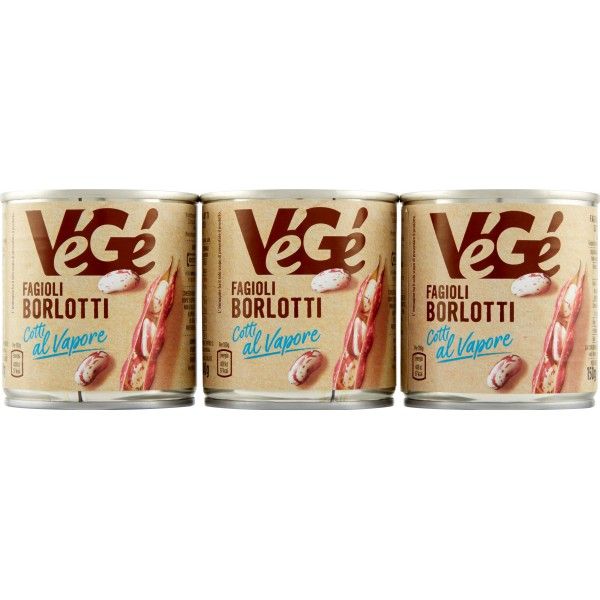 FAGIOLI BORLOTTI TRIS GR 150X3 VEGE