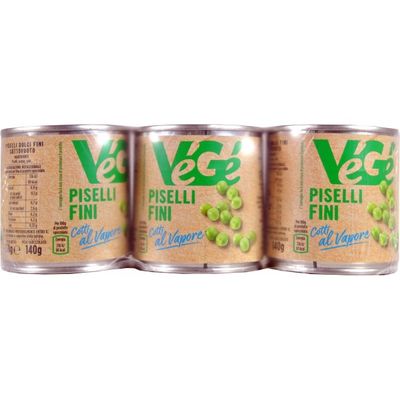 PISELLI TRIS COTTI AL VAPORE GR 150X3 VEGE