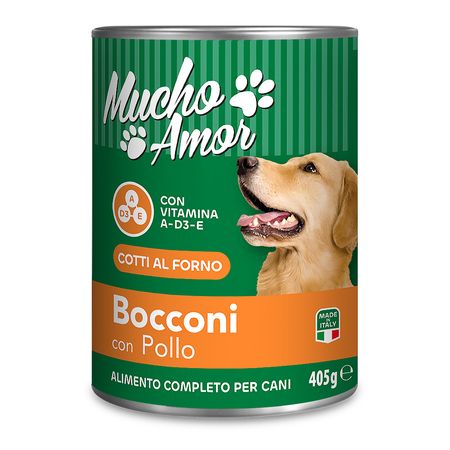 BOCCONI CANE CON POLLO GR 405 MUCHO AMOR 24