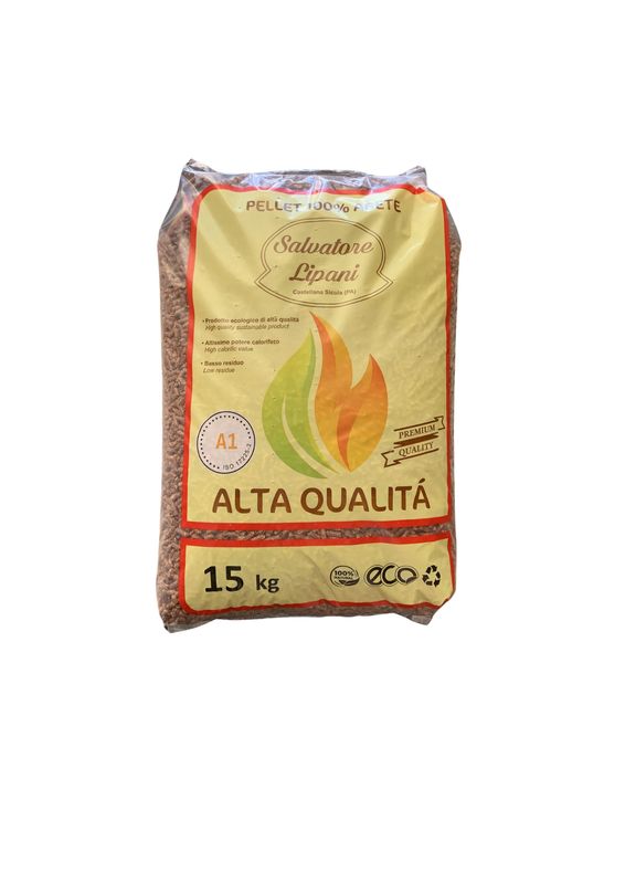 PELLET 100% ABETE A1 SACCO 15 KG PELLET 100% ABETE A1 SACCO 15 KG