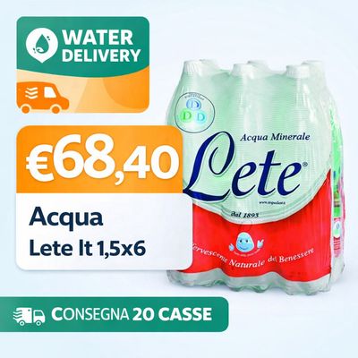 WATER DELIVERY LETE EFF. NAT LT1,5 X 20 CASSE