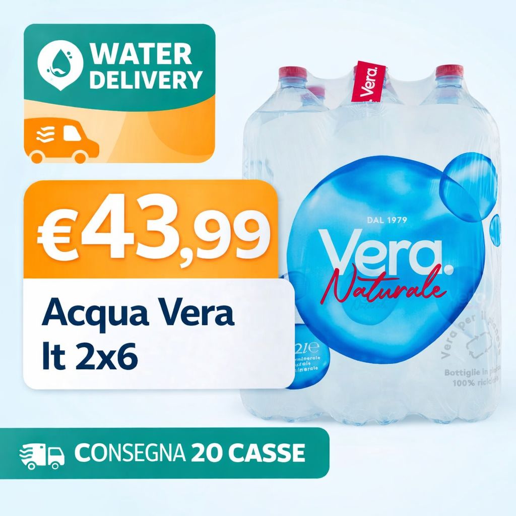 WATER DELIVERY VERA NAT LT2 X 20 CASSE