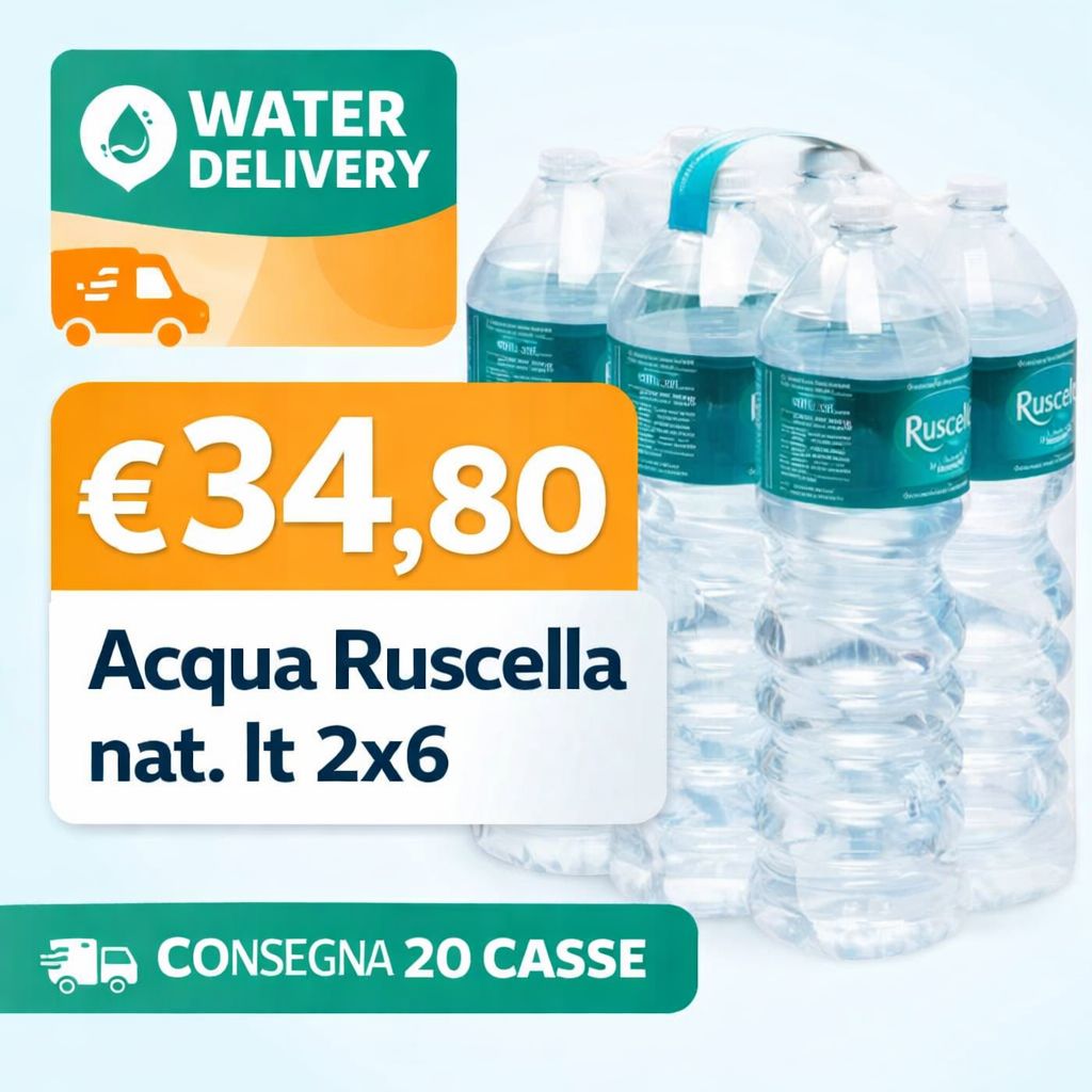 WATER DELIVERY RUSCELLA LT2 X 20 CASSE