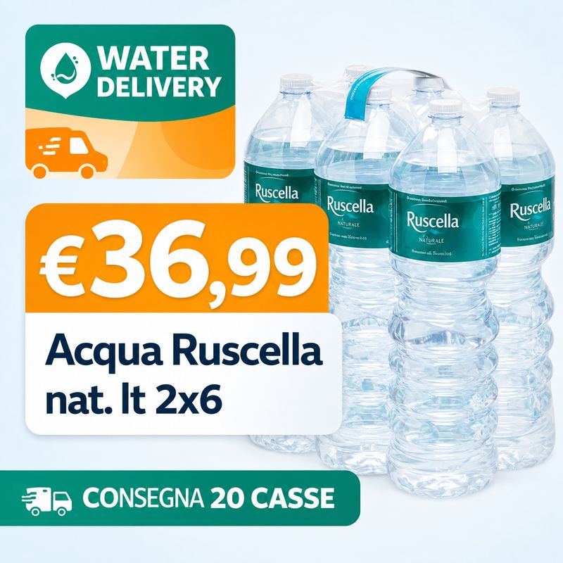 WATER DELIVERY RUSCELLA LT2 X 20 CASSE