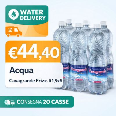 WATER DELIVERY CAVAGRANDE FRIZZ. NAT LT1,5 X 20 CASSE