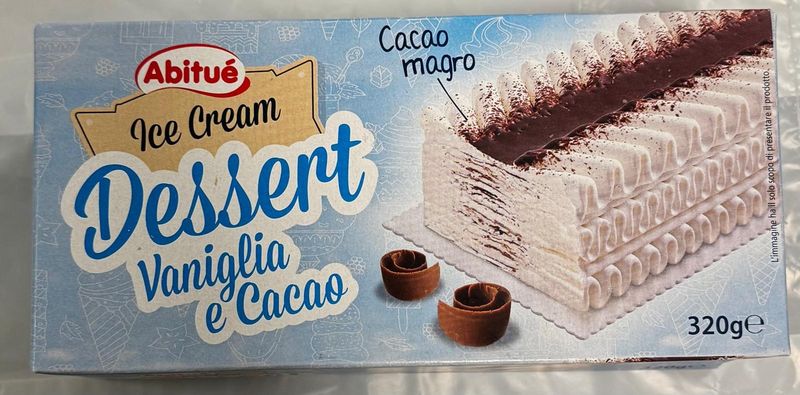 DESSERT VANIGLIA E CACAO ABITUÈ GR 320 DESSERT VANIGLIA E CACAO ABITUÈ GR 320