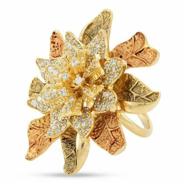 Floral Antique Cocktail Ring