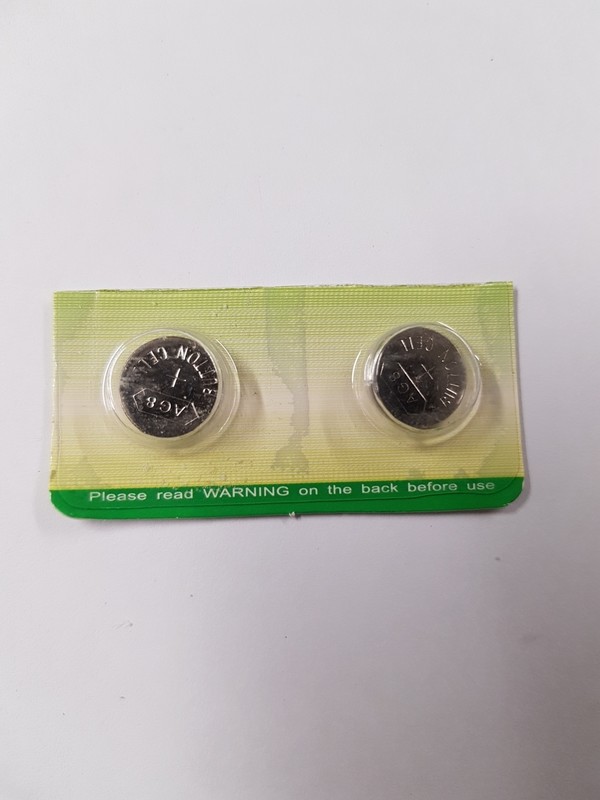 AG8 LR55 1.5v Alkaline Button Cell x2