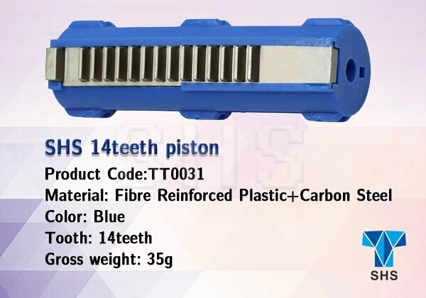 SHS 14 Metal Teeth lightened Piston