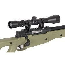 MB01 Olive Inc 4x32 Scope, Bipod & Mount & BBS