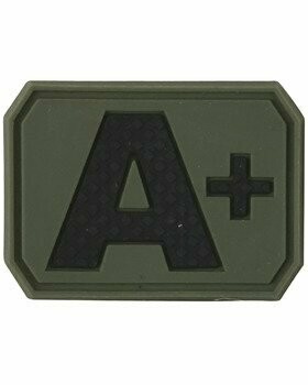 "A+" Blood Group Rubber Patch