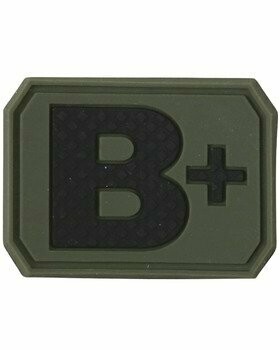 "B+" Blood Group Rubber Patch