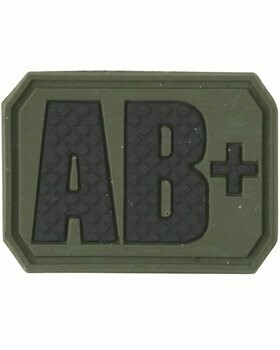 "AB+" Blood Group Rubber Patch