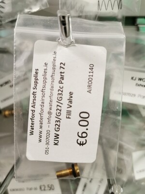 KJW G23 G27 G32 Gas Fill Valve