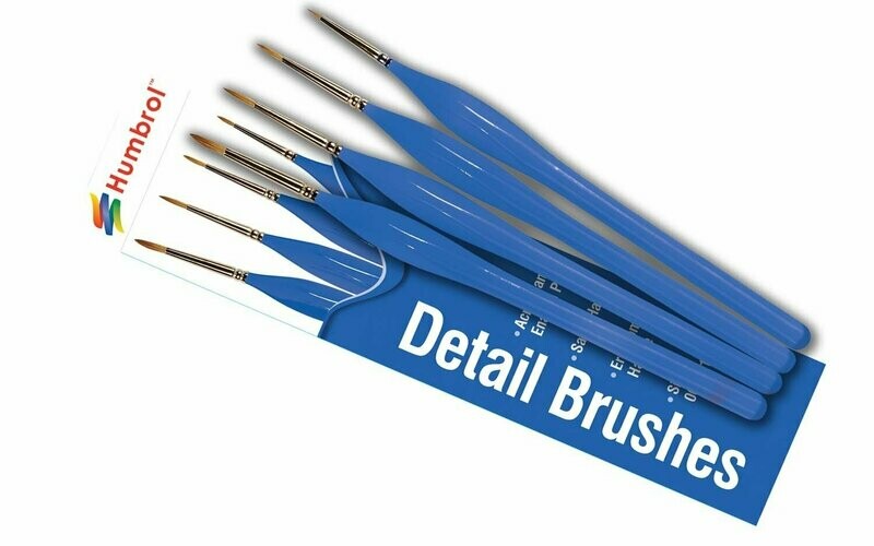 Humbrol Detail Brush Pack Size 00/0/1/2